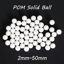 2 3 4 5 6 bis 50mm Pr&auml;zision Massiv Wei&szlig; Kunststoff Polyoxymethylen (POM) kugeln