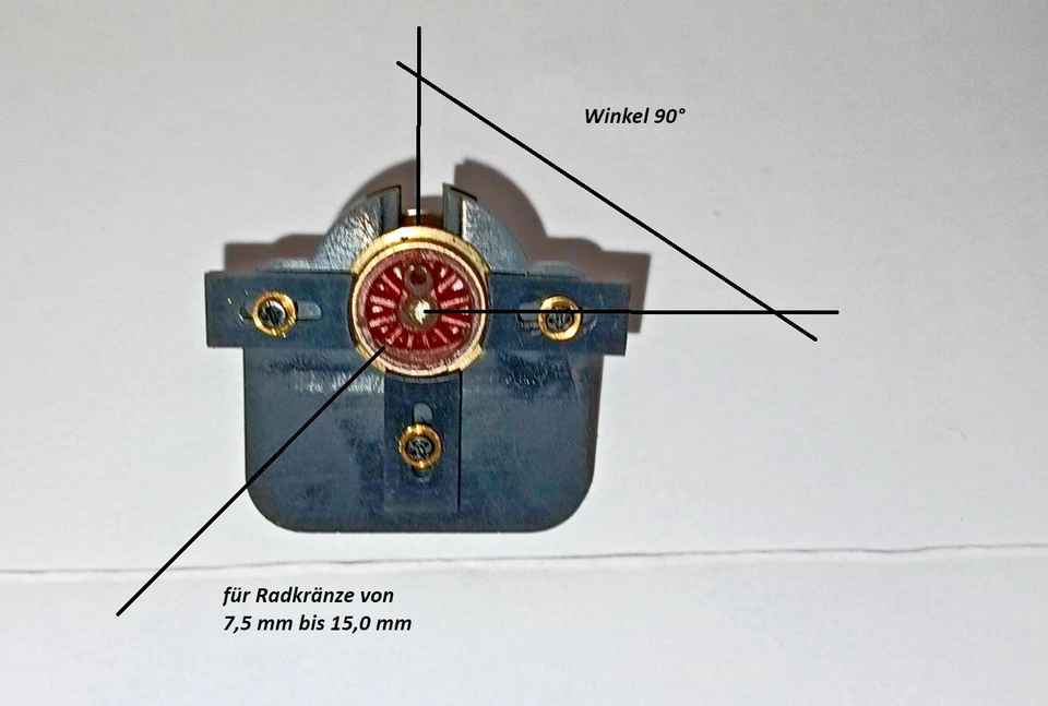 Modellbahn Spur TT Radsatz Montage und Justier Hilfe für Loks und Wagons - Bild 3 von 4