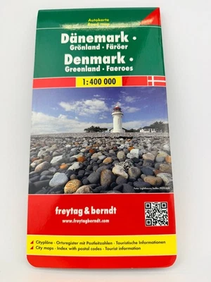 Dänemark Karte 1 400000 Freytag Berndt Landkarte Groenland Faeroeer Autokarte - Bild 1 von 4