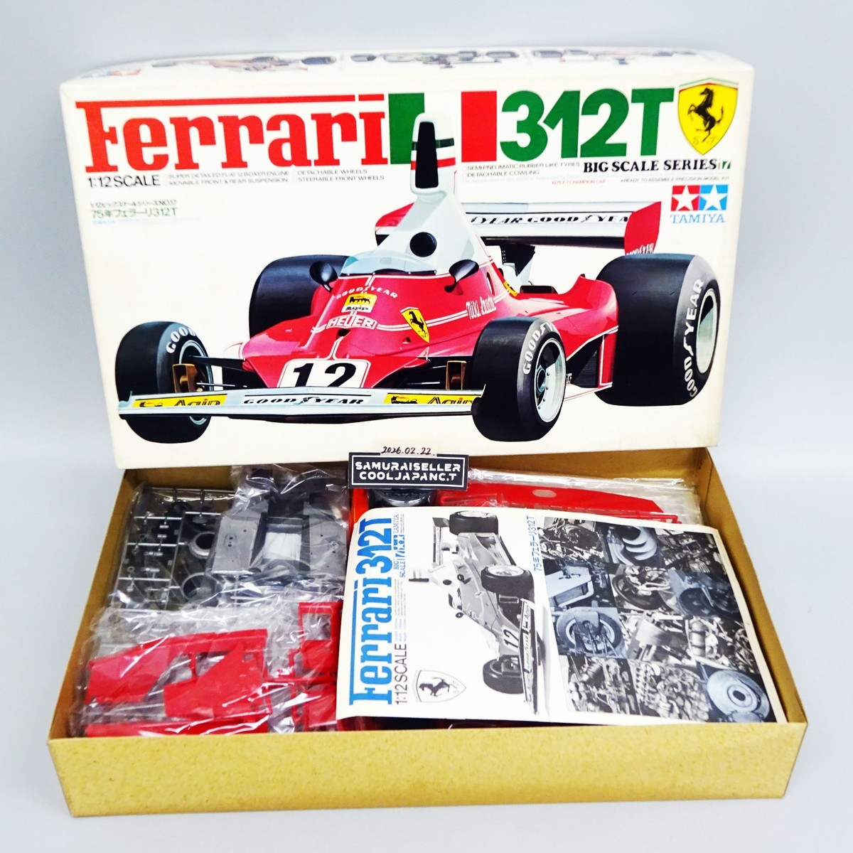 Tamiya 1/12 Ferrari 312T Big Scale Series F1 Vintage Plastic model