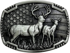 Western Belt Buckles for Men Women Cowboy Belt Buckle American Patriotic Belt Bu