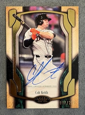 2026 Topps Tier One - Colt Keith - Break Out AUTO - Gold /299 - Tigers #BOA-CKE