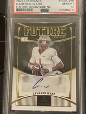 Cam Ward NIL Future Signatures Luminance Auto Psa 10 READ DESCRIPTION