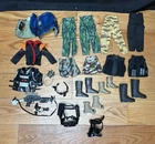 Vintage 12 Inch Gi Joe Accessories Lot Guns Clothes Equipment Boots 1990s
