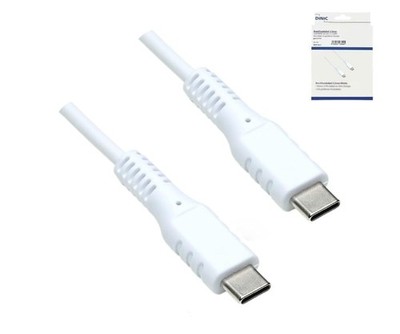 DINIC USB-C Ladekabel, 1,5 m, Weiß (USBCL-C-15WKB) #1907286