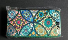 Bohemian Floral Print Zip Around Wallet