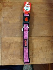 Kong Comfort Padded Neoprene Adjustable Pink Dog Collar Size L Large