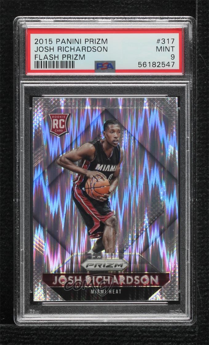 2015-16 Panini Prizm Rookies Flash Josh Richardson #317 PSA 9 MINT Rookie RC 4f5