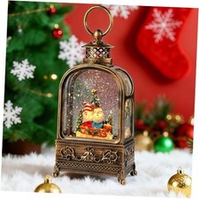 Gnome Snow Globe Christmas, 10.2 Musical Snow Globe Lantern Lights with Bty-dj
