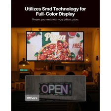 VEVOR Programmable LED Sign, P5 Full Color Flexible Digital Scrolling Panel, DIY