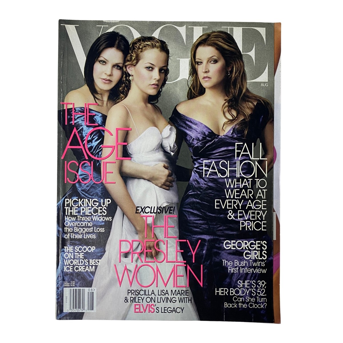 Vogue Magazine August 2004 Priscilla, Lisa Marie & Riley Presley