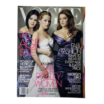 Vogue Magazine August 2004 Priscilla, Lisa Marie & Riley Presley