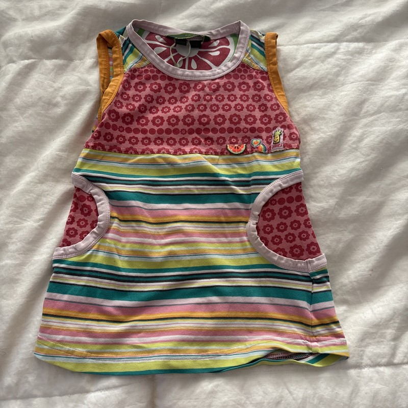 Oilily Girl Sz 116 Floral Watermelon  Dress