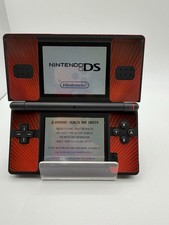 Nintendo DS Lite Red/Black Handheld Console . Tested 