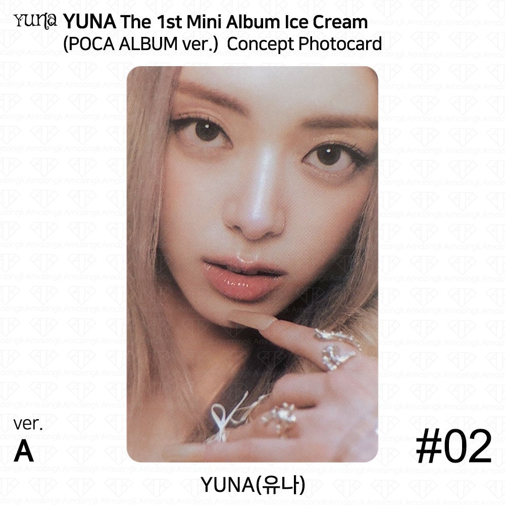 YUNA The 1st Mini Album Ice Cream POCA ALBUM ver. Photocard ITZY