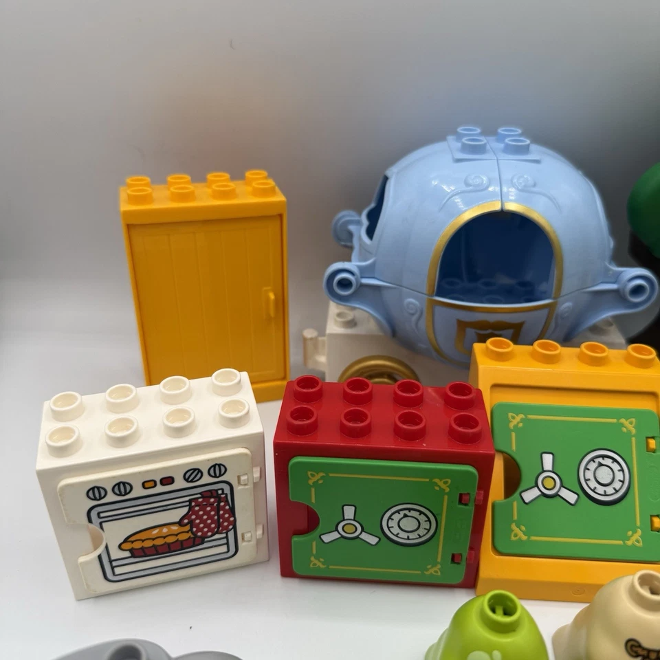Duplo Lego Lote de Piezas Únicas Cinderella’s Carriage Árboles Cajas Fuertes Fire Rock Pooh Foto 4 de 4