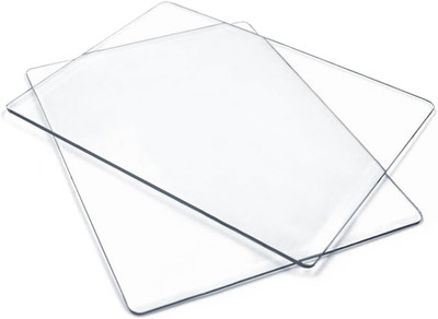 1 Pair Acrylic Cutting Plates for Die Cutting Machines   Lyflux 7.67'' X 5.86'' Cl
