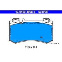 Bremsbelagsatz Scheibenbremse ATE 13.0460-4998.2 FüR Mercedes-Benz SL