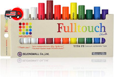HAGOROMO Fulltouch Color Chalk Non-Toxic - 12 Pcs/10 Color Mix 1 Box, Assorted