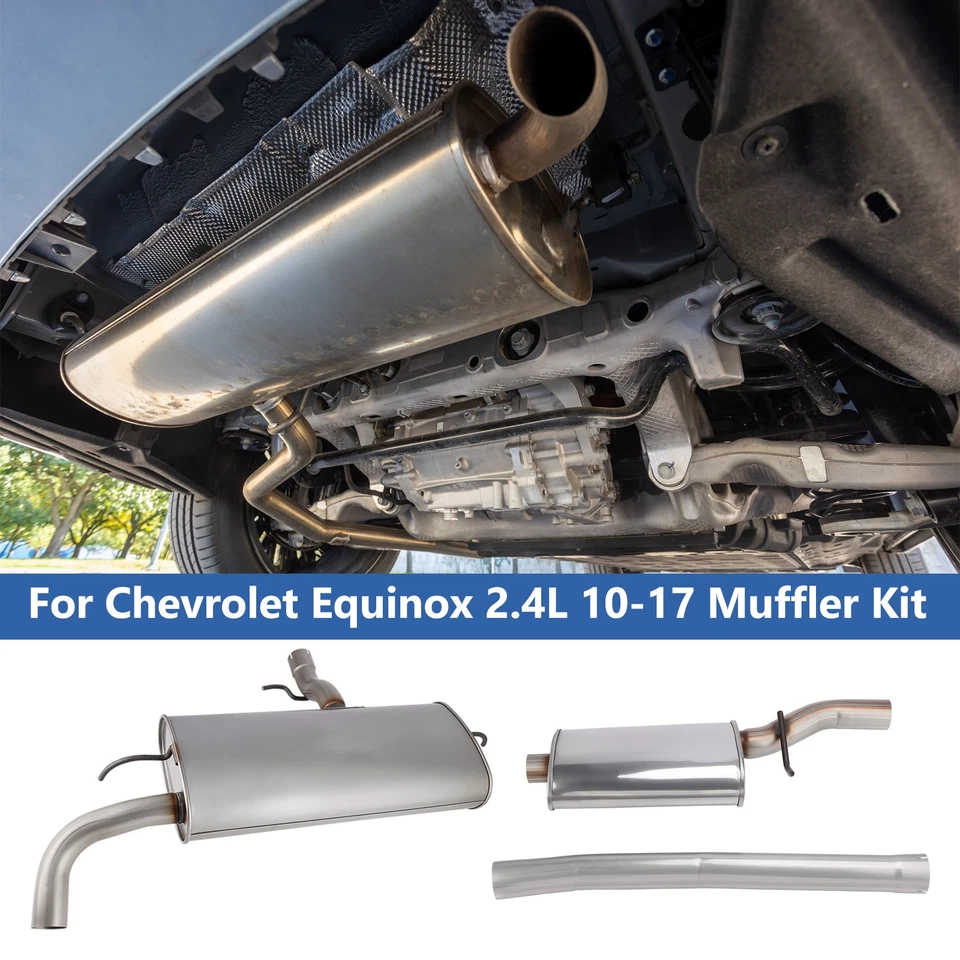 Stainless Steel Rear Muffler for Chevrolet Equinox & GMC Terrain 2.4L 2010-2017 Foto 3 de 4