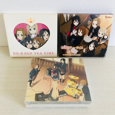 K-ON! CD HO-KAGO TEA TIME 1 2 & in Movie w/ Cassette Tape set of 3 Japan import