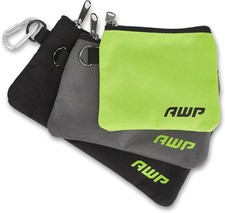 AWP Accessory Tool Pouches with Carabiner Hooks, Tool Belt Accessory, Three Diff