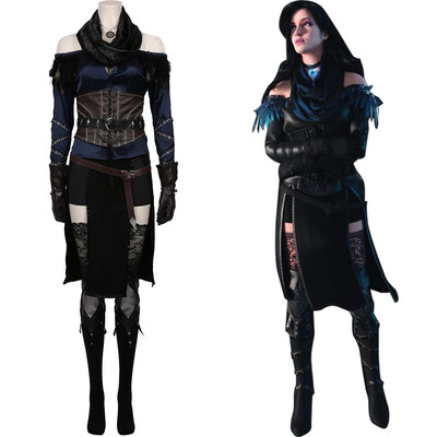 Witcher Yennefer of Vengerberg Cosplay Kostüm Damen Halloween Karnevalskostüm