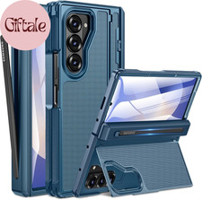 for Samsung Galaxy Z Fold 6 Case Thinner S Pen Holder Hidden Kickstand Hing
