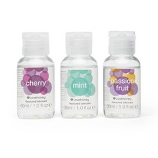 Image of Lovehoney Flavoured Lubricant Trio - Cherry, Mint & Passionfruit Lube - 3 Pac...