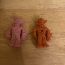Vtg 1970s Diener 2" Eraser Figure Space Raiders Alien Robot Toy  Dard" Lot Of 2