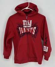 NFL New York Giants Children  s Medium 10/12 Red Hoodie Y2K Graphics 2010 Reebok