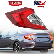 For 2016-2020 Honda Civic Sedan Tail Light Lamp Assembly Driver Left Side Outer