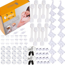 Baby Proofing Kit 85 Pack Baby Safety Products for Cabinets, Drawers Outlets