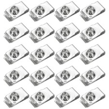 PATIKIL U-Style Clip-On Nut, 20 Pack M6-1 Regular Extruded U-Nut U-Type Faste...
