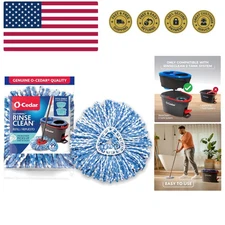 EasyWring RinseClean Spin Mop Microfiber Refill, 1-Pack, Blue