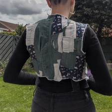 Handmade Upcycled Zero Waste Recycled Denim Fairygrunge / Goblincore...