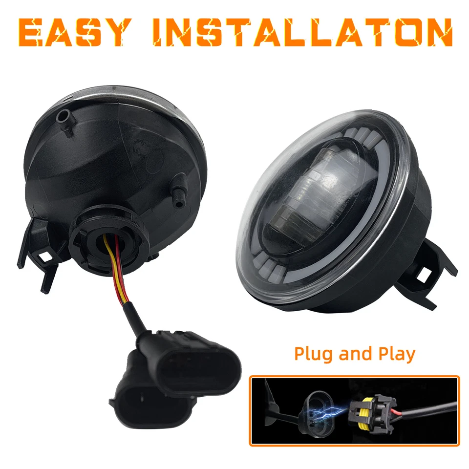 For 05-11 Toyota Tacoma 07-13 Tundra 04-06 Solara 08-15 Sequoia LED Fog Lights - Image 4 of 4