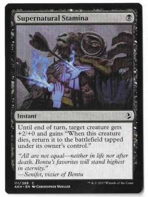 MTG Supernatural Stamina Amonkhet (AKH) Common Magic Card #111/269 Unplayed 