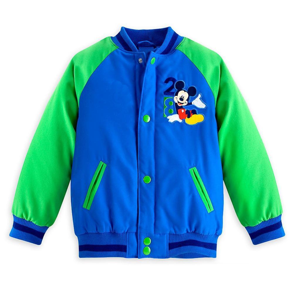 Disney Store Mickey Mouse Boy Varsity Jacket Size 4 5/6 | eBay