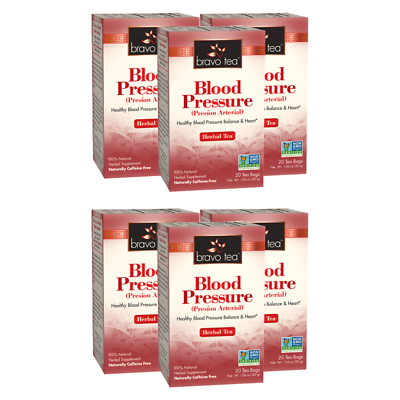 #ad Blood Pressure Tea by Bravo Tea 6 Boxes of 20 Teabags Each $42.00