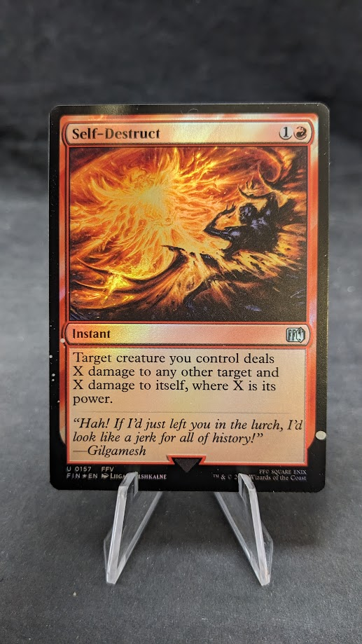 Self-Destruct FOIL - MTG Magic the Gathering - Final Fantasy - Misprint D |  eBay