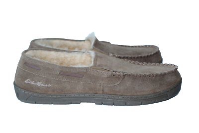 Eddie Bauer Westhaven Brown Suede Faux Shearling-Lined  display picture 2