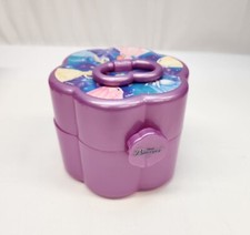 VTG Purple Plastic Disney Princess Jewelry Box Case