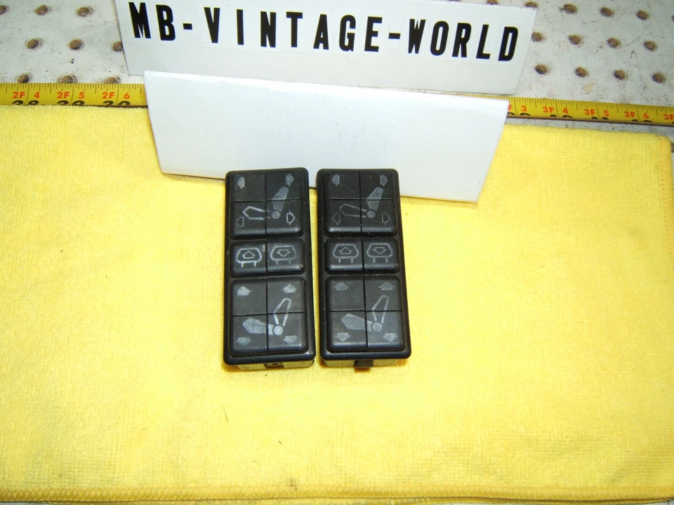 Mando asiento delantero original BMW 84-89 E23 733 735i E24 635CSi E28 M5 1 interruptores Foto 3 de 4