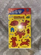 Vintage Clifford The Big Red Dog Stickers 2 Sheets American Greetings Sealed