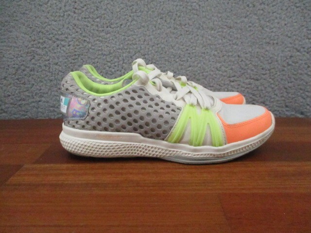 Adidas Stella Sport White Gray Yellow Orange Running Shoes Size