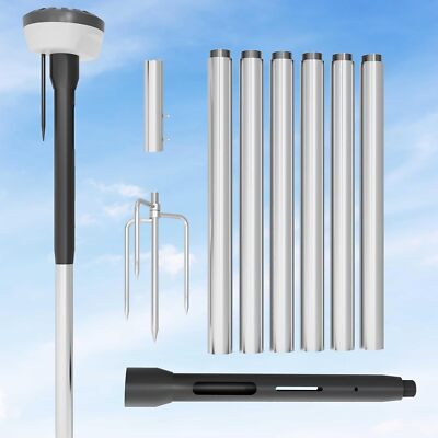 Ground Pole Mount Kit, for Luba 2 AWD Series, Compatible with RTK Antenna