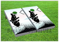 Duck Call CORNHOLE BEANBAG TOSS GAME w Bags Game Boards Duck Hunting Set 945