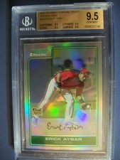 ERICK AYBAR 2006 Bowman Chrome Draft Refractors 43 BGS GEM MINT 9.5 RC Angels