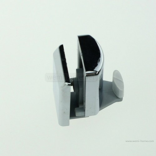 Set of 4 Chrome Shower door Lower Hooks / rollers / pulleys / runners